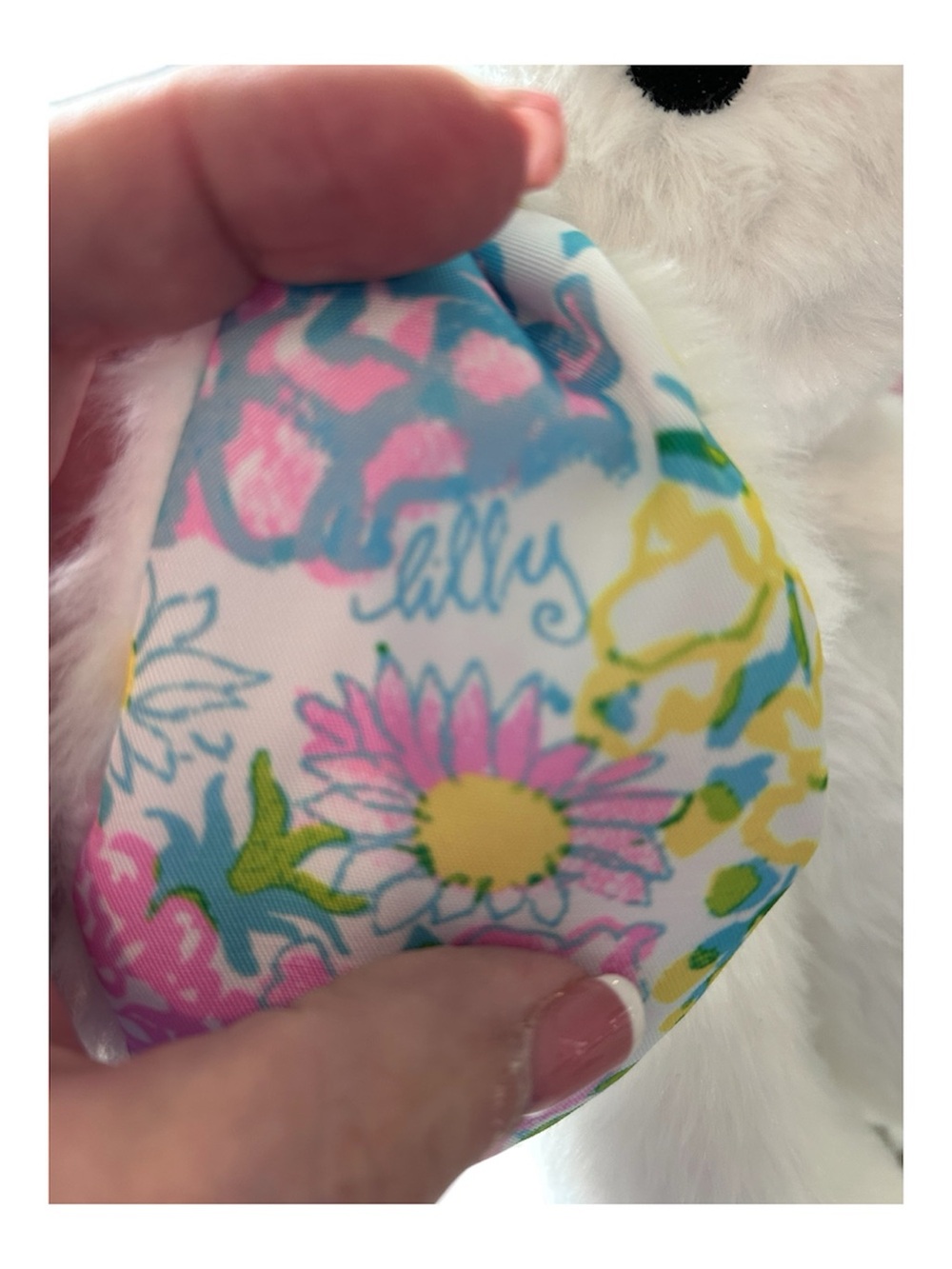 Lilly Pulitzer Plush Bunny in Lilly Garden Print - Picture 5 of 7